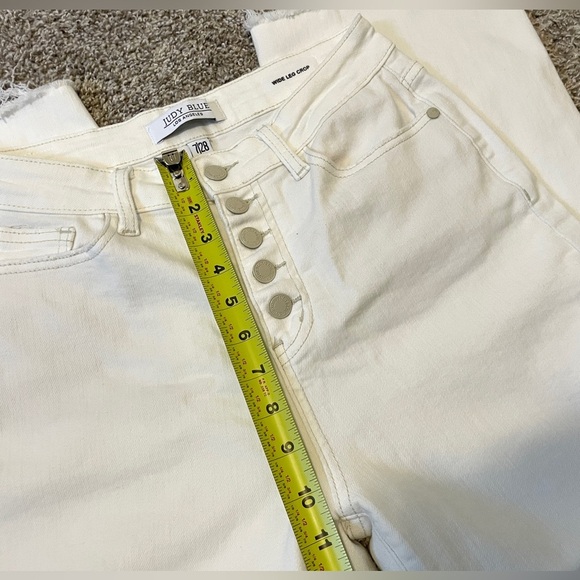 Judy Blue Cropped Wide Leg Jeans | High Rise Stretch Denim - Picture 8 of 10